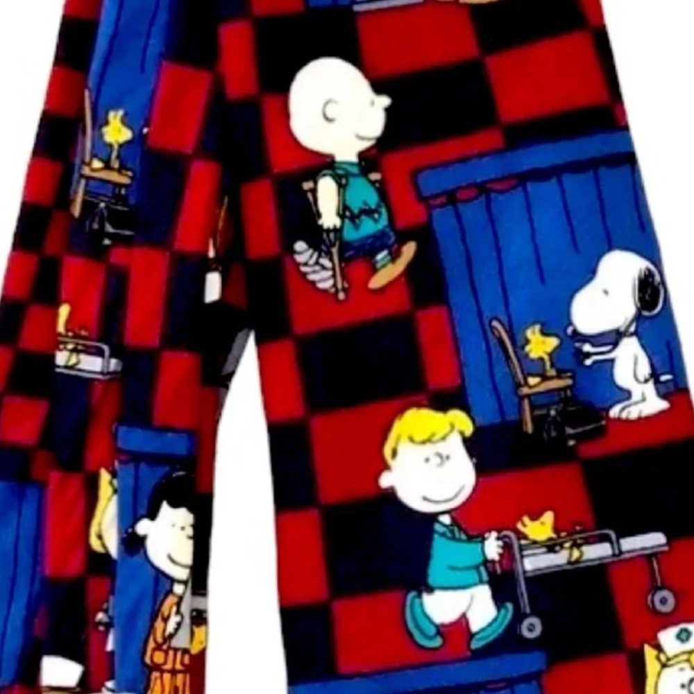 Men Neck Tie Peanuts 100% Silk Snoopy Charlie Brown Cartoon Doctor Nurse Medical - Picture 5 of 5